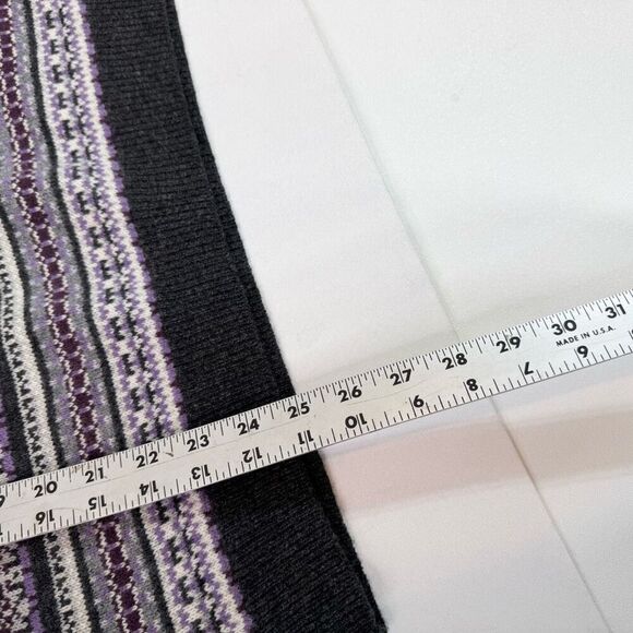 Brooks Brothers Sleeveless Sweater Vest Mens XL 100% Lambs Wool Fair Isle Purple - Picture 3 of 7